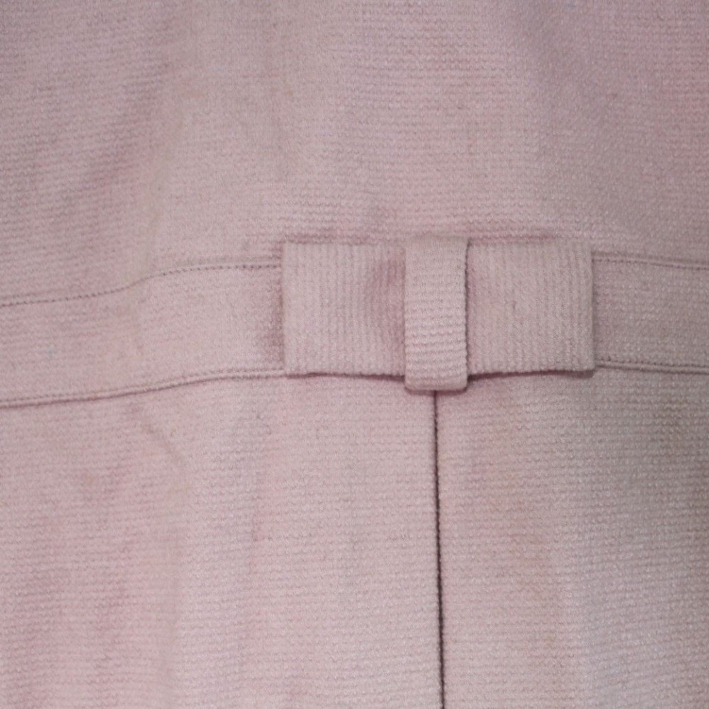 LC LAUREN CONRAD Blush Tan Bow Back Peacoat - Picture 6 of 8